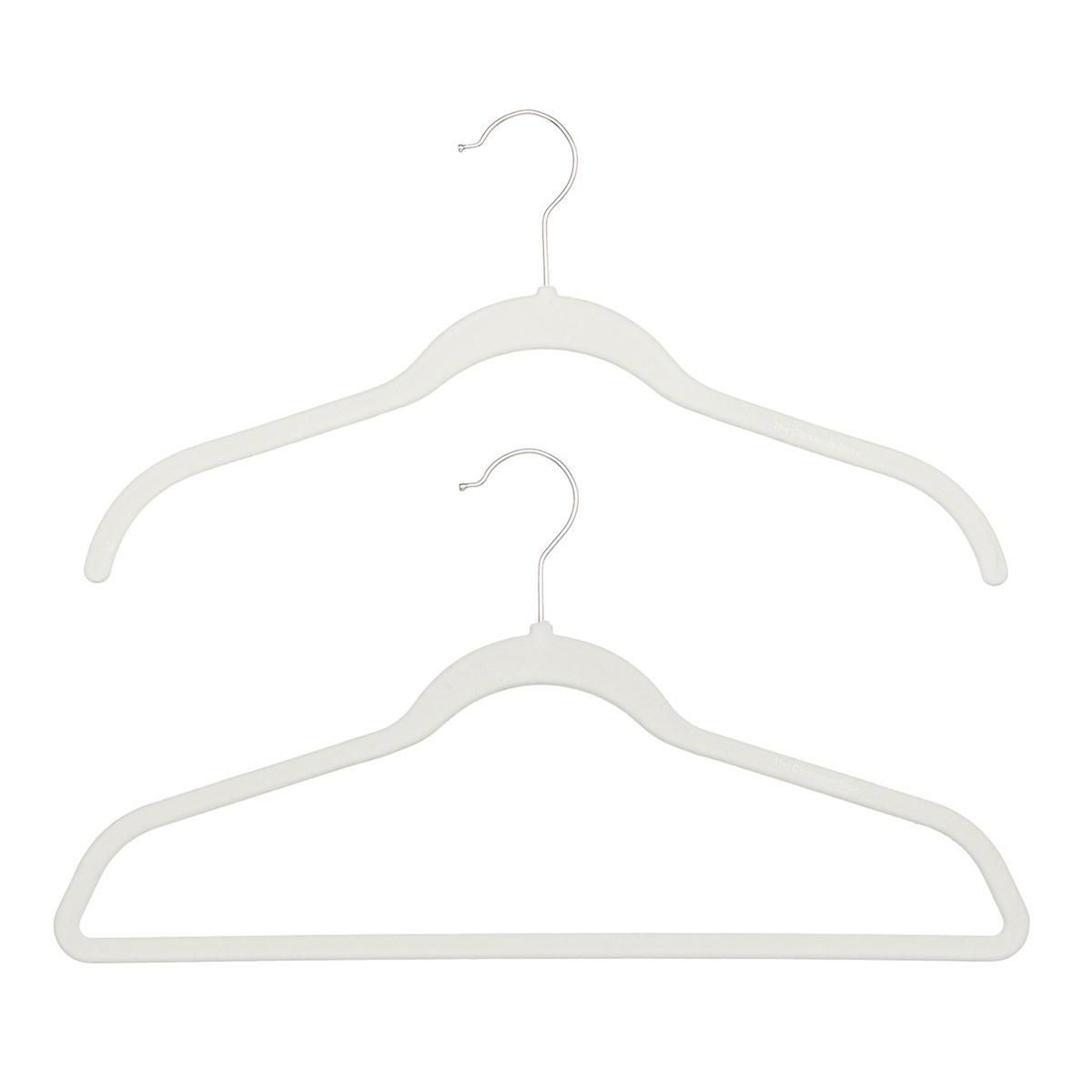 The Container Store Linen Premium Non-Slip Velvet Hangers