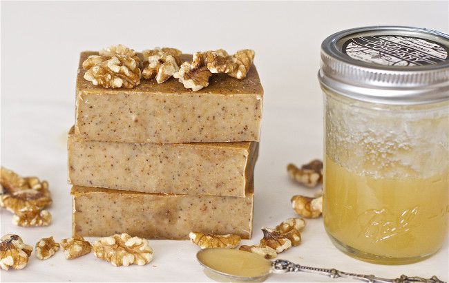 soap with nuts and honey